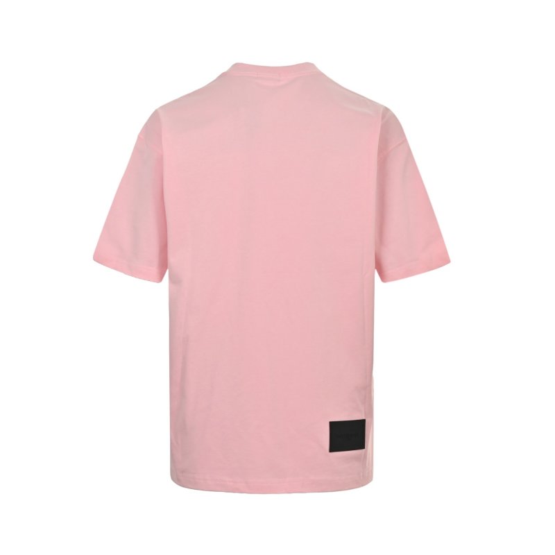 Pink Multi-Text Graphic T-Shirt view