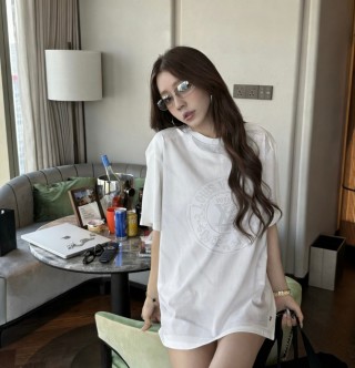 Essentials White Graphic Crew Neck T-Shirt view 8