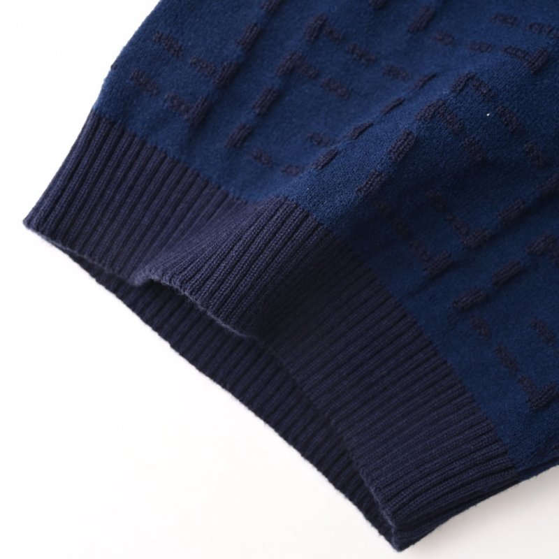 Navy Blue Knit Short Sleeve T-Shirt view