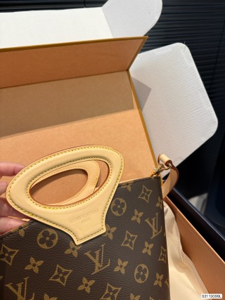 Louis Vuitton Monogram Bucket Bag with Leather Handle view 5