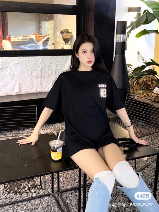 Loewe Black Logo T-Shirt view 3