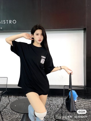 Loewe Black Logo T-Shirt view 6