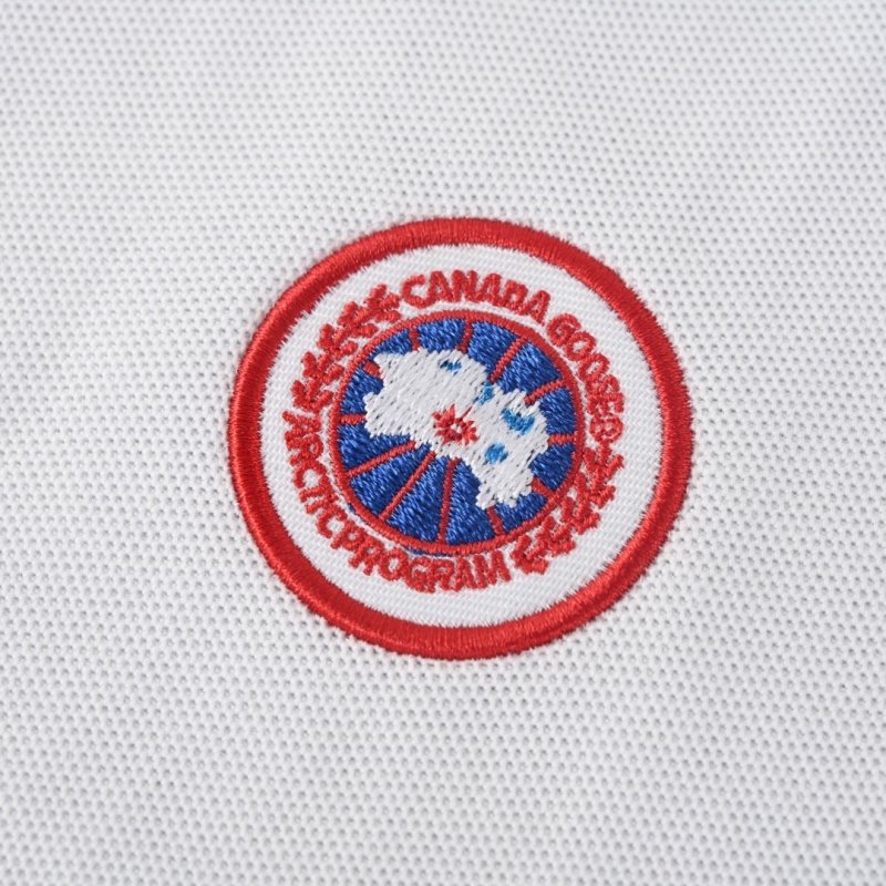 Canada Goose White Polo Shirt view