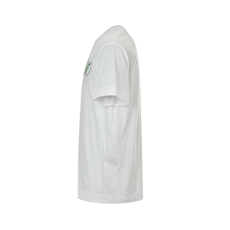 White Diamond Leaf Graphic Short Sleeve T-Shirt view