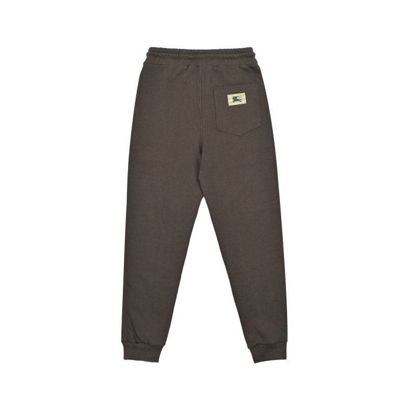 Charcoal Grey Drawstring Joggers with Embroidered Logo view