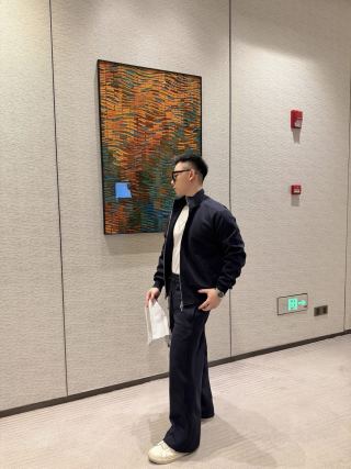 Navy Blue Relaxed Fit Casual Pants view 5