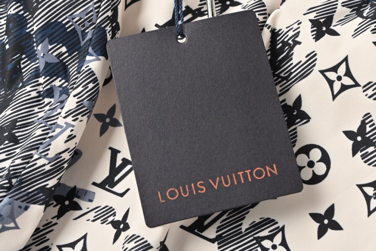 Louis Vuitton Monogram Patchwork Track Pants Navy White view