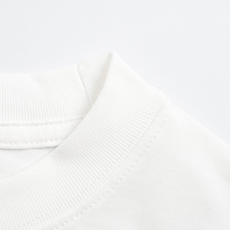 White Oversized Short Sleeve T-Shirt with Small Logo view