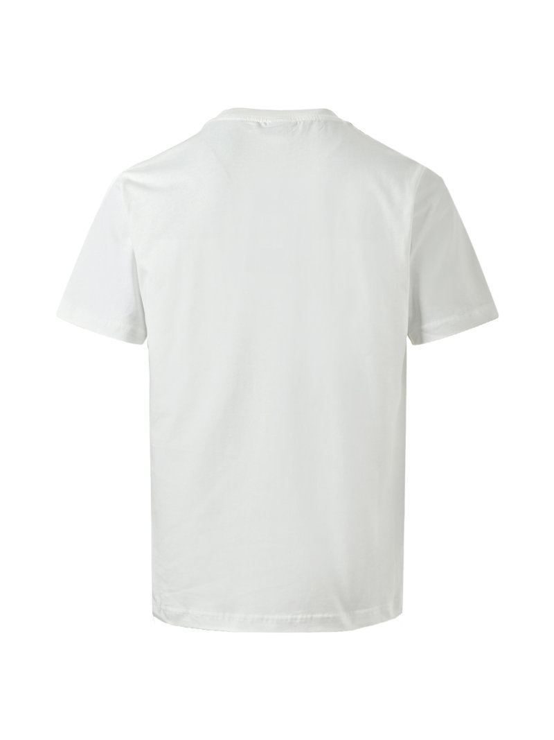 White Oversized Short Sleeve T-Shirt with Small Logo view