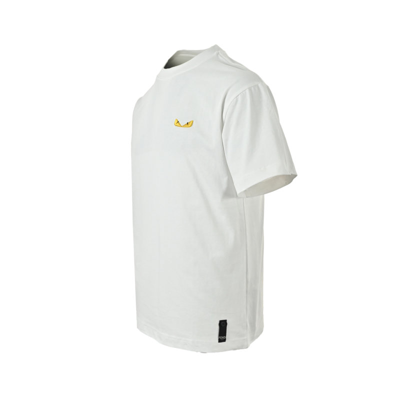 White Oversized Short Sleeve T-Shirt with Small Logo view