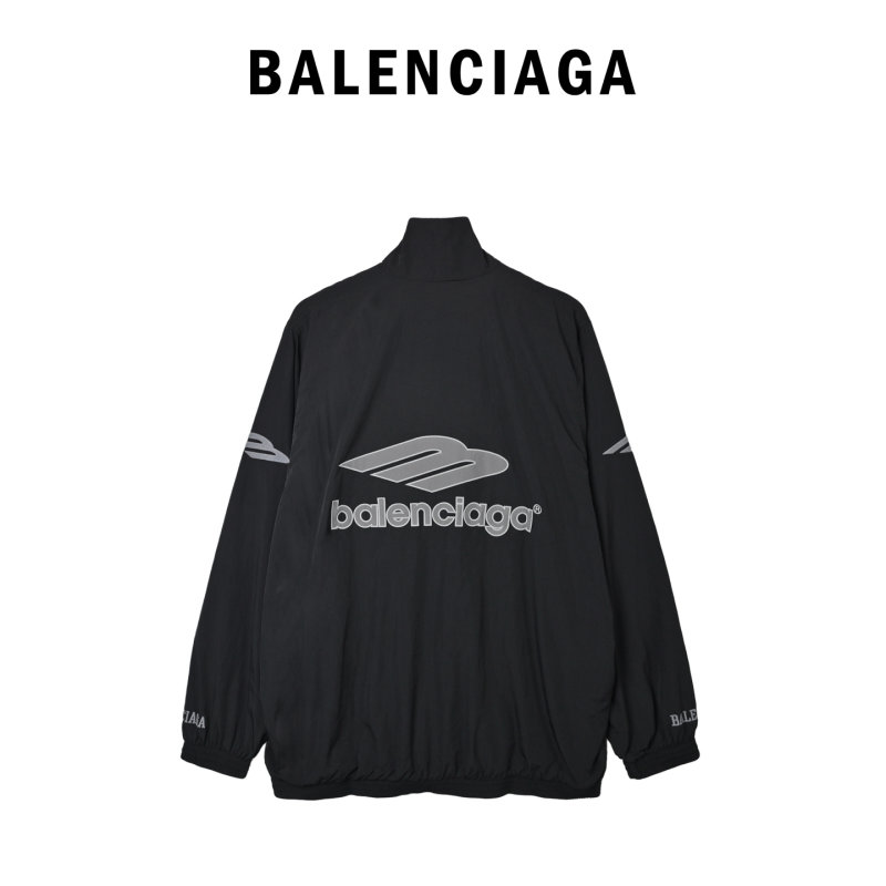 Balenciaga Black Logo Windbreaker Jacket view