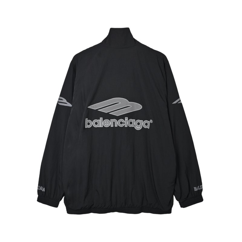 Balenciaga Black Logo Windbreaker Jacket view