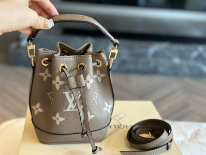 Louis Vuitton Nano Bucket Bag Elephant Gray