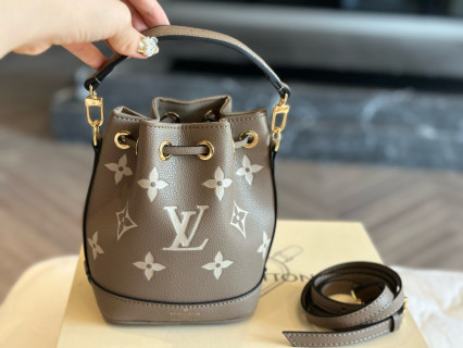 Louis Vuitton Nano Bucket Bag Elephant Gray view 4