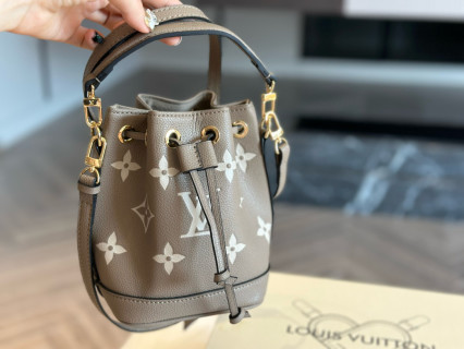 Louis Vuitton Nano Bucket Bag Elephant Gray view 7
