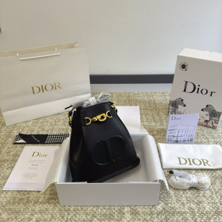 Dior Cest Bucket Bag Black Gold Hardware view 2