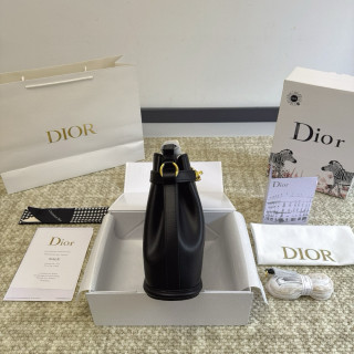 Dior Cest Bucket Bag Black Gold Hardware view 3