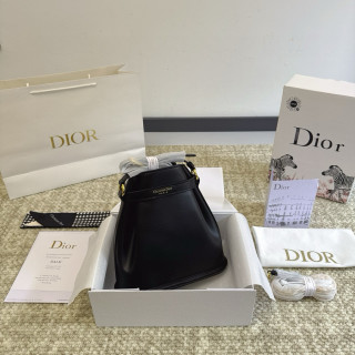 Dior Cest Bucket Bag Black Gold Hardware view 4