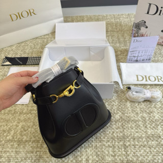 Dior Cest Bucket Bag Black Gold Hardware view 5