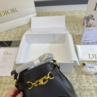 Dior Cest Bucket Bag Black Gold Hardware view 6