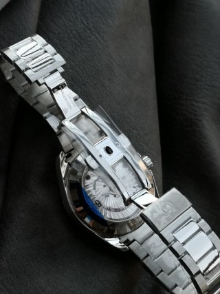Omega Seamaster 41mm Deep Blue Dial Steel Watch view 8