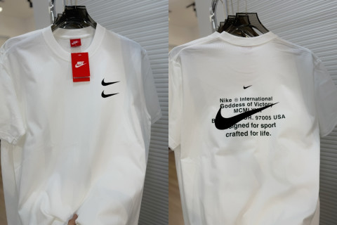 Nike Double Swoosh Black T-Shirt view 2