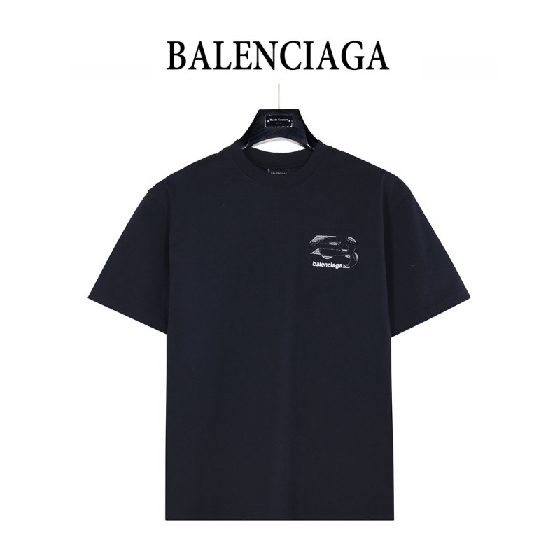 Balenciaga Black Logo Short Sleeve T-Shirt view