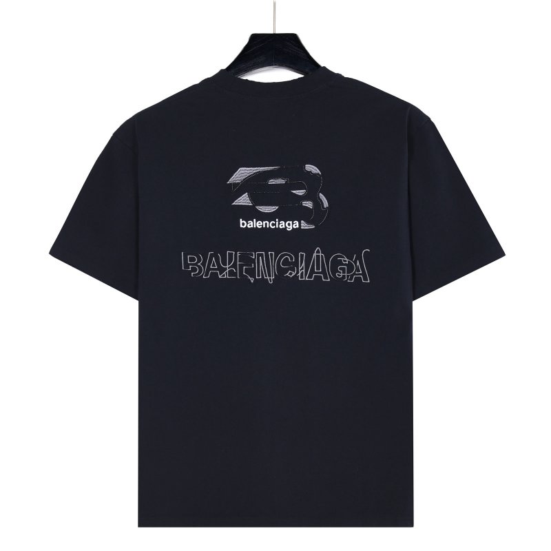 Balenciaga Black Logo Short Sleeve T-Shirt view