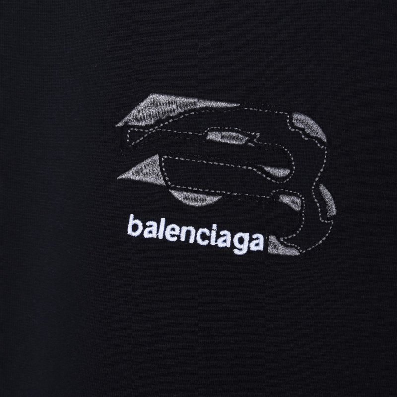 Balenciaga Black Logo Short Sleeve T-Shirt view