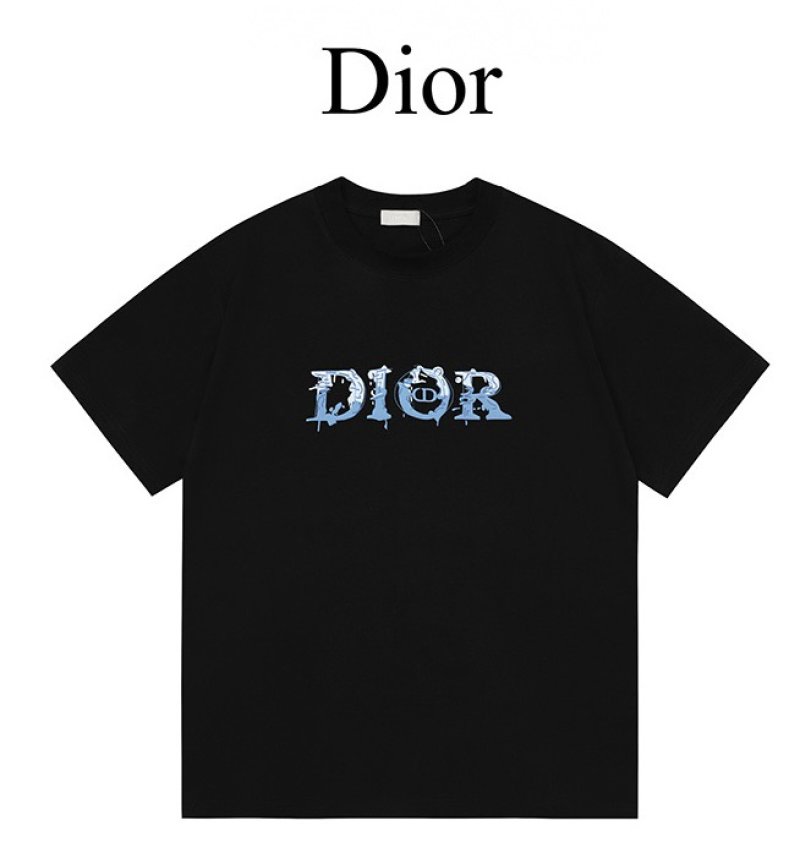 Dior Black Graphic Logo T-Shirt view
