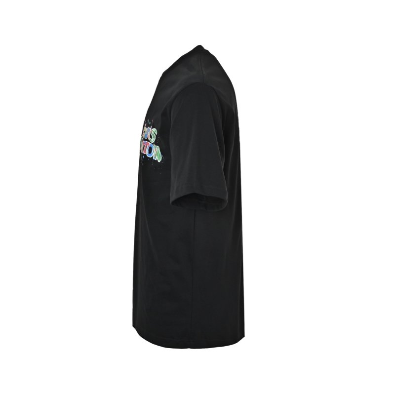 Black Graffiti Graphic Short Sleeve T-Shirt view