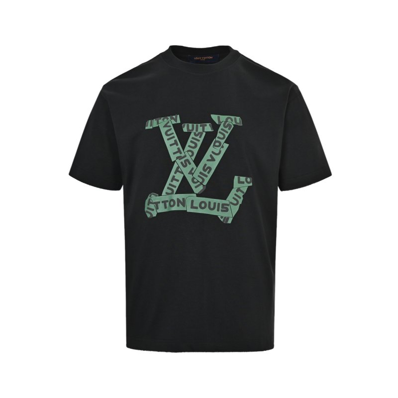 Louis Vuitton LV Monogram Short Sleeve T-Shirt Black view