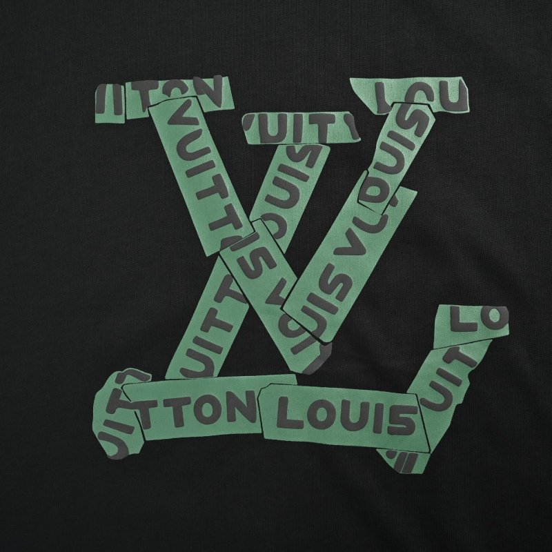 Louis Vuitton LV Monogram Short Sleeve T-Shirt Black view
