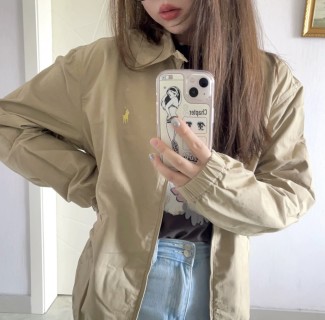 Ralph Lauren Beige Windbreaker Jacket view 3