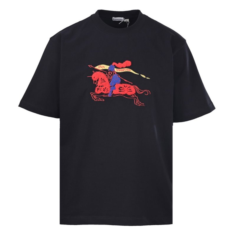 Burberry EKD Embroidered Navy T-Shirt view