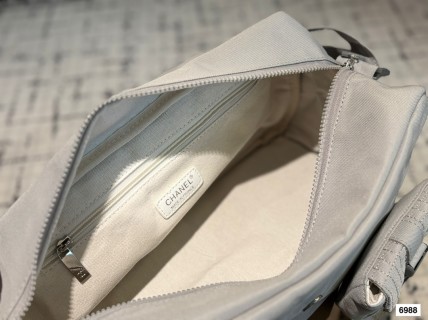Chanel 24SS Camera Bag White Quilted Crossbody view 9