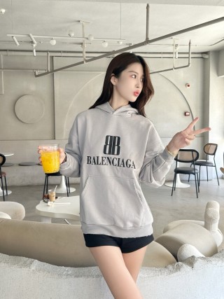 Balenciaga BB Logo Hoodie Beige view 2