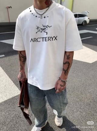Arc'teryx White Bird Logo T-Shirt with Star Detail view 2