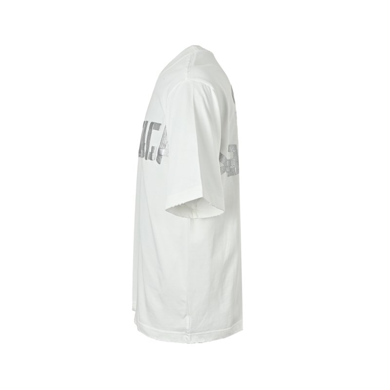 Balenciaga White Logo Print Short-Sleeve T-Shirt view