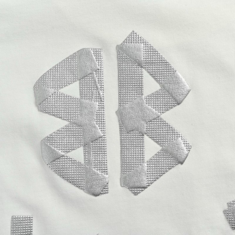 Balenciaga White Logo Print Short-Sleeve T-Shirt view