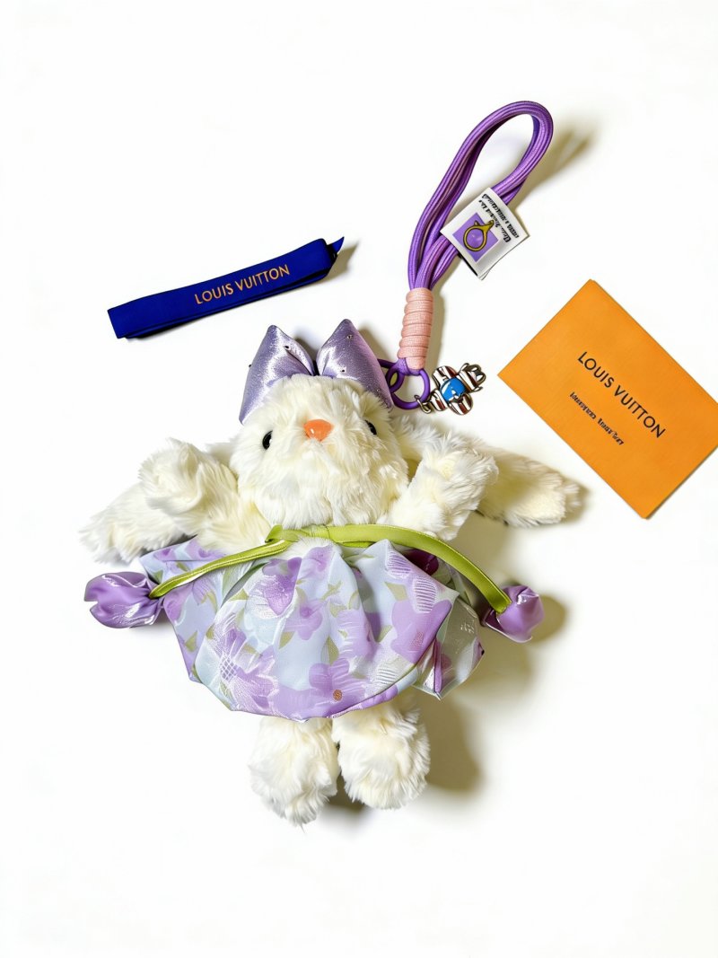 Louis Vuitton Angor Forest Plush Keychain Purple