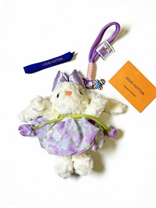 Louis Vuitton Angor Forest Plush Keychain Purple