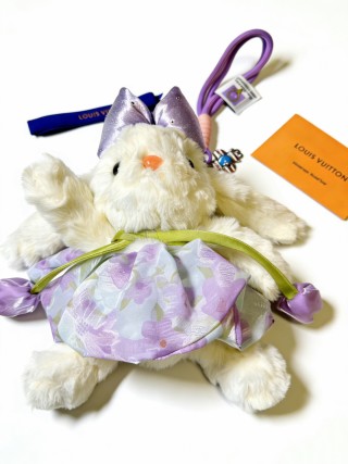 Louis Vuitton Angor Forest Plush Keychain Purple view 2