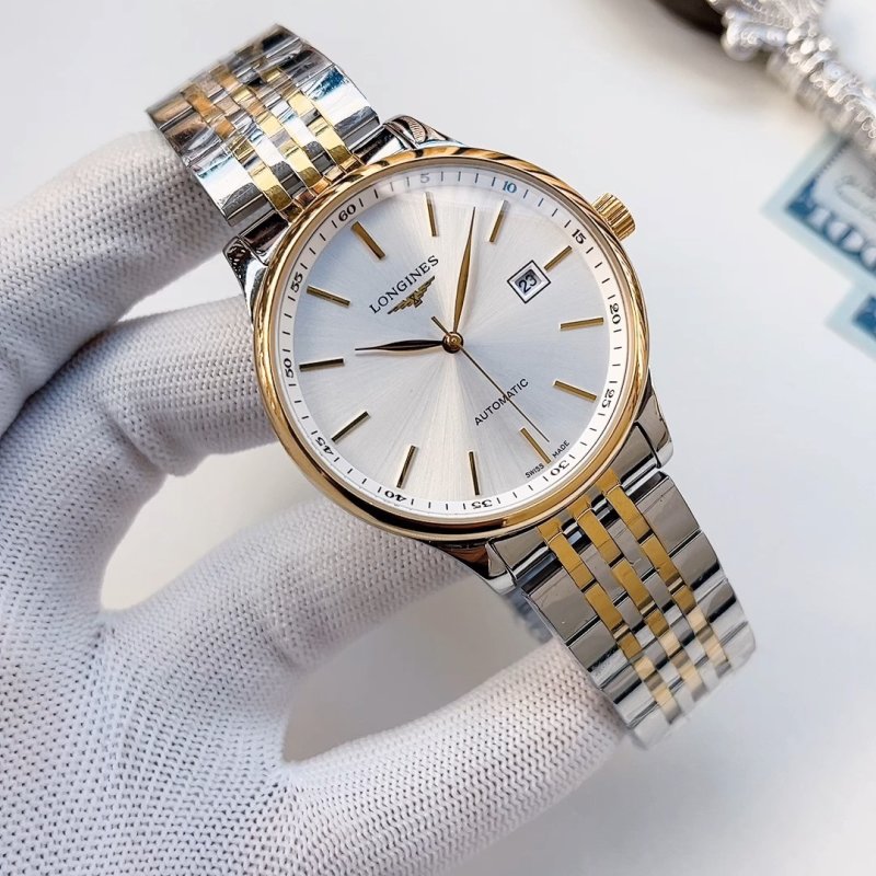 Longines Two-Tone Automatic Watch Silver Dial 40mm