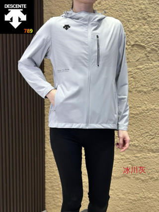Descente Women's Lightweight Hooded Sunscreen Jacket - Lavender view 2