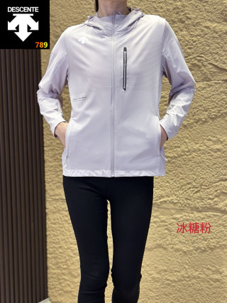 Descente Women's Lightweight Hooded Sunscreen Jacket - Lavender view 4