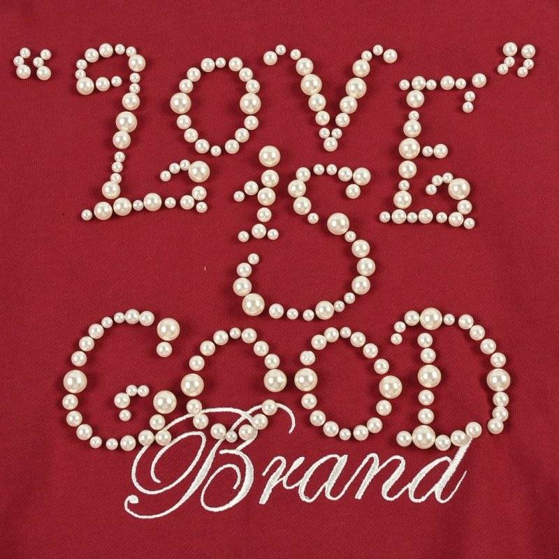 Red Zip-Up Hoodie Jacket with Embroidered Logo view