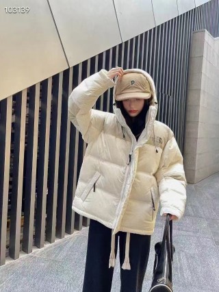 The North Face White Cream Puffer Down Jacket view 7