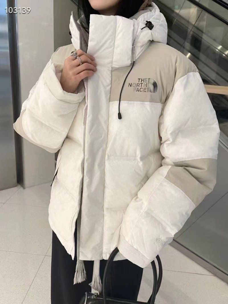 The North Face White Cream Puffer Down Jacket view
