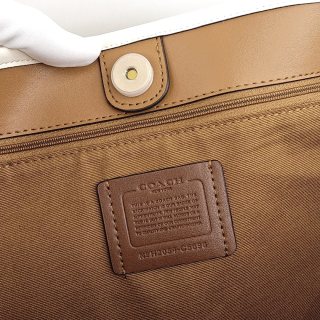 Coach City Tote Bag Beige & White view 8